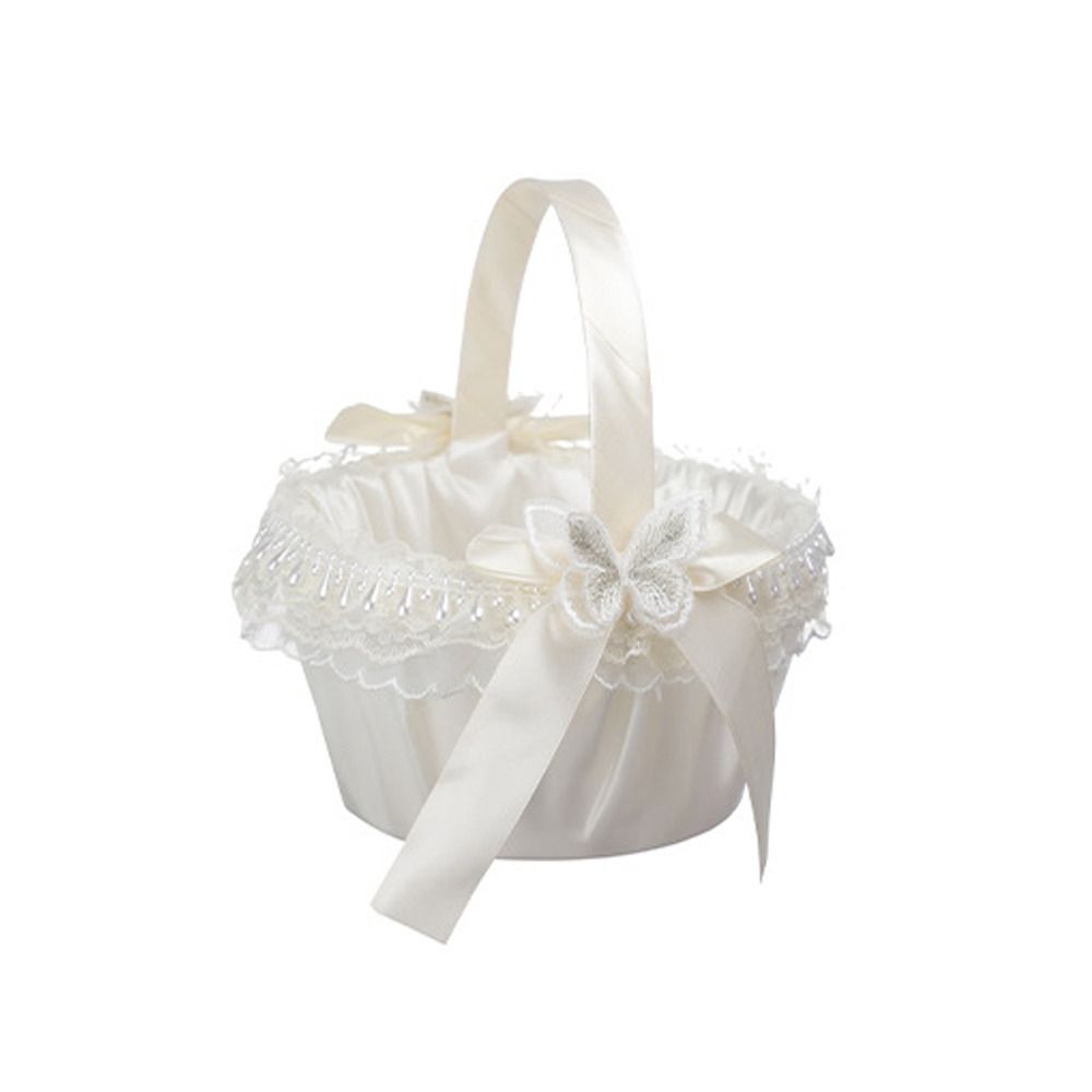 Gardening Tools Girls - Keranjang Bunga Pernikahan Renda Manis Pita