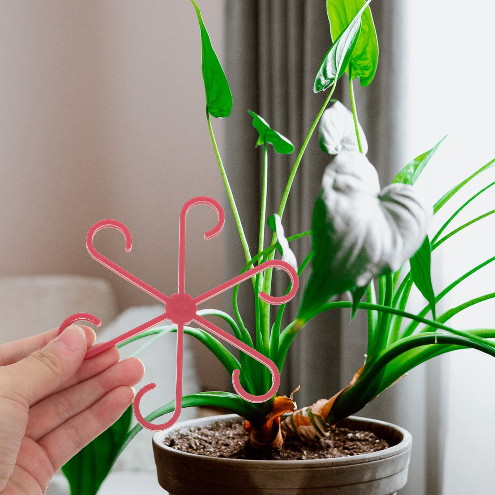 Plant Support Stake - 12 Buah Klip Penyangga Tanaman, Penyangga
