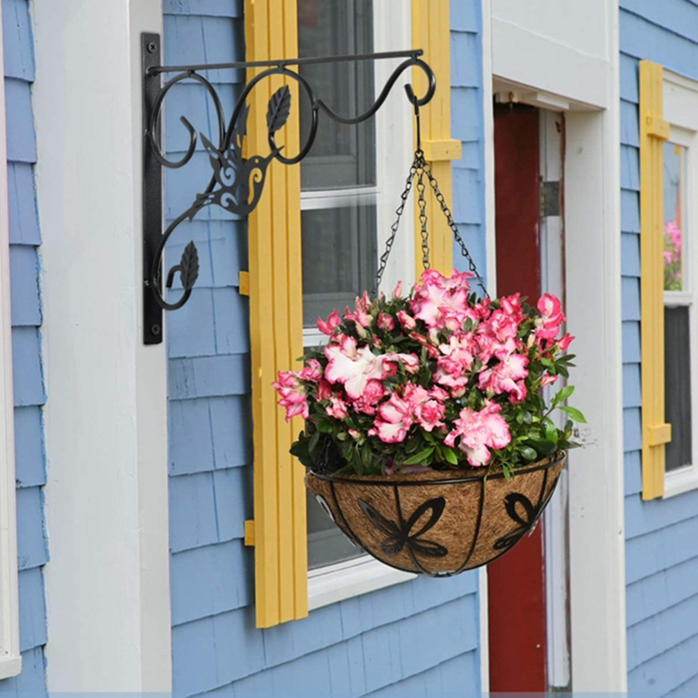 Hanging Planter Basket - 2 buah Gantungan Keranjang Besi Kuat
