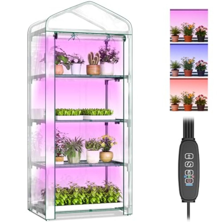 Greenhouse Mini Indoor - Rumah Kaca Dalam Ruangan dengan Lampu