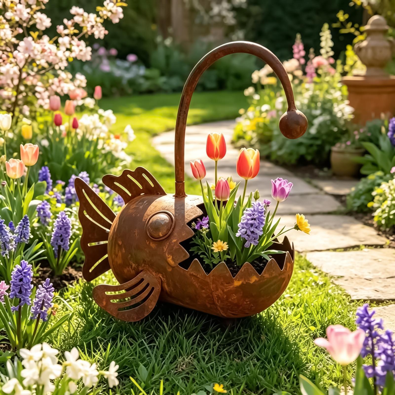 Pot Tanaman Logam Rustic Dekor - Vertical Wall Planter ulasan dan harga