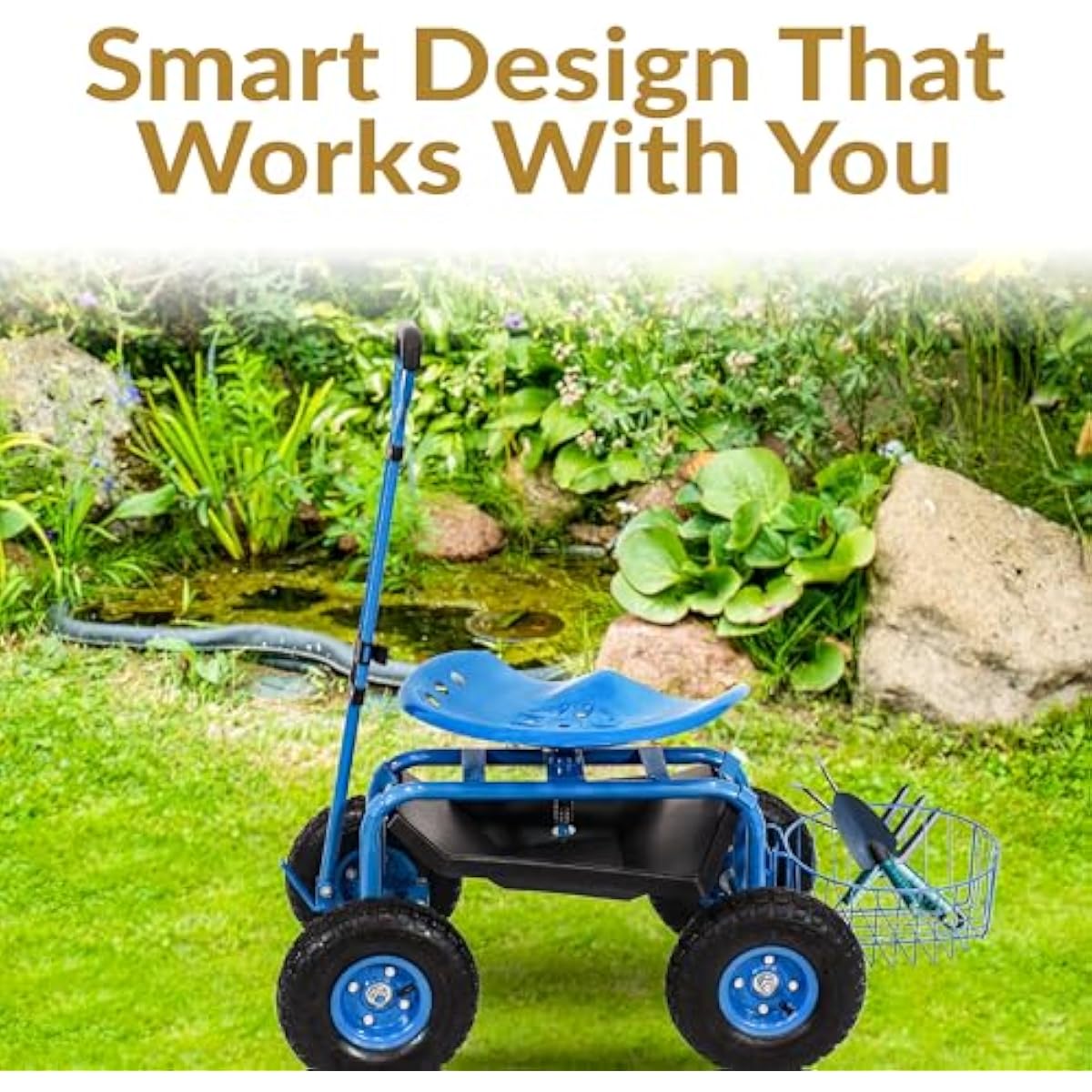 Kursi Taman Beroda Tahan Banti - Gardening Tools Basket ulasan dan harga