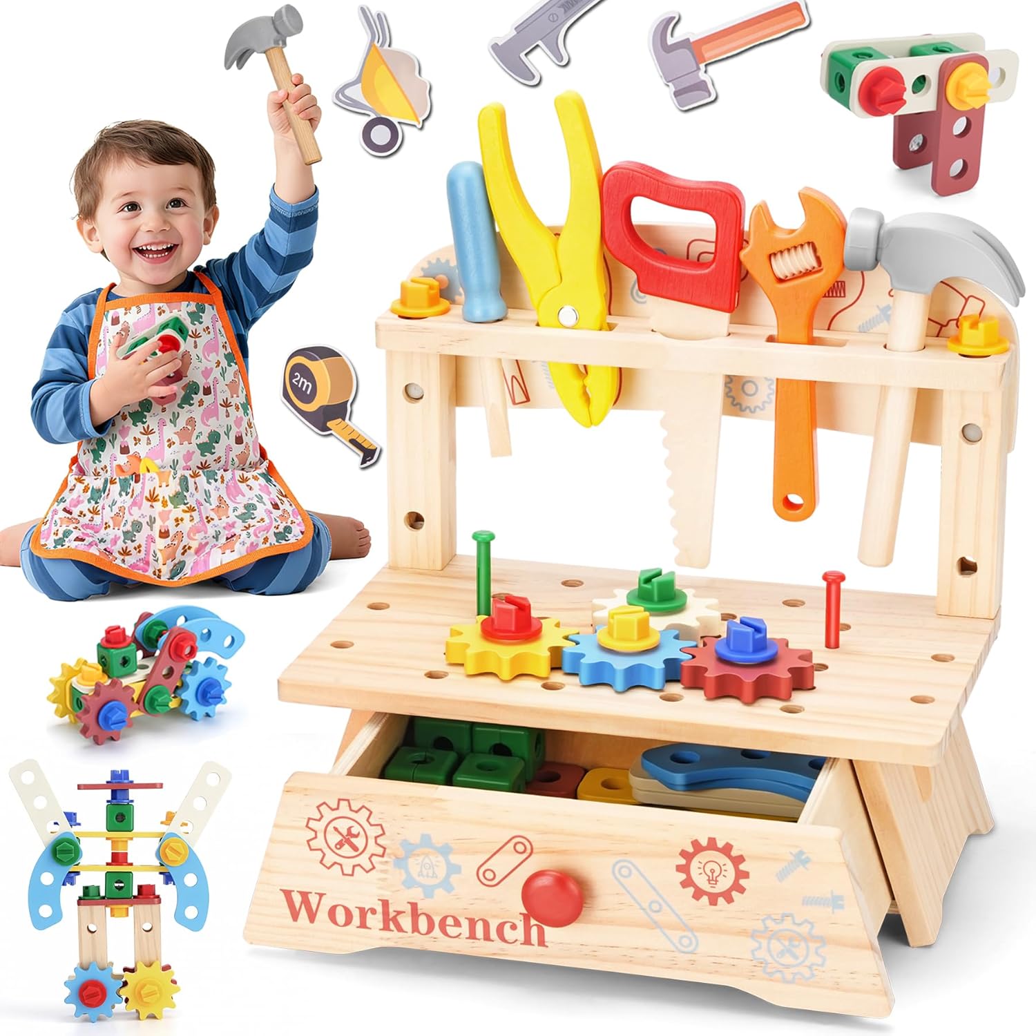 Bangku Perkakas Kayu untuk Ana - Gardening Tools For Toddlers ulasan dan harga