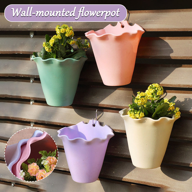 Flower Pot Wall-mounted Plasti - Vertical Wall Planter ulasan dan harga