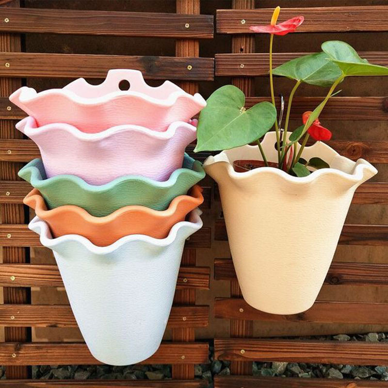 Flower Pot Wall-mounted Plasti - Vertical Wall Planter ulasan dan harga