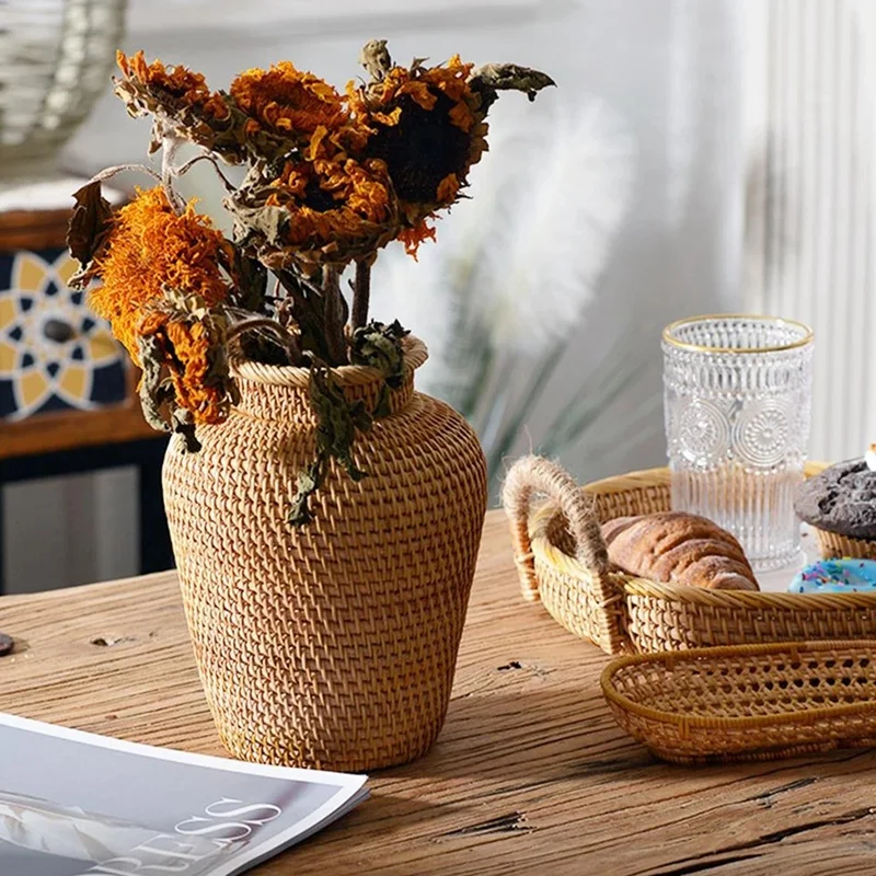 Keranjang Anyaman Pot Bunga Ga - Hanging Planter Basket ulasan dan harga