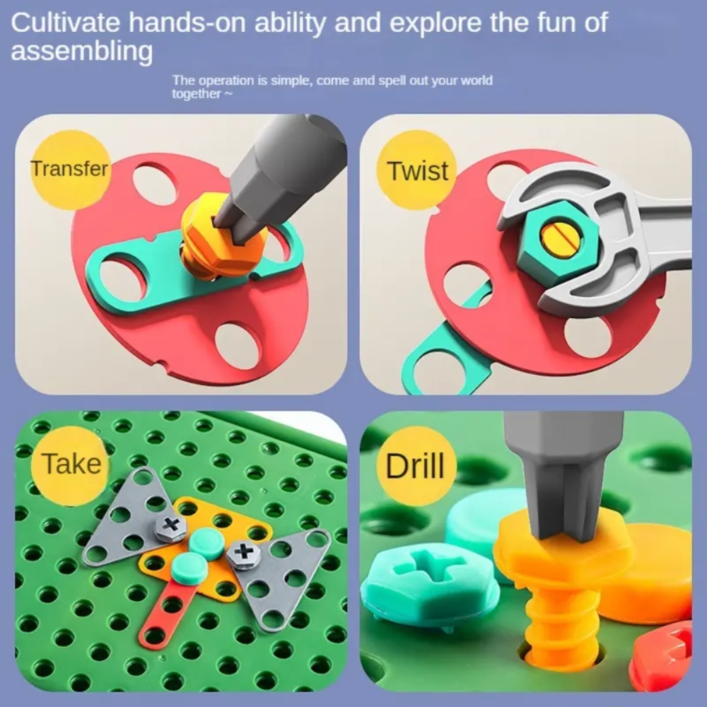 450 Pcs Kids STEM Drill Set Cr - Gardening Tools Girls ulasan dan harga