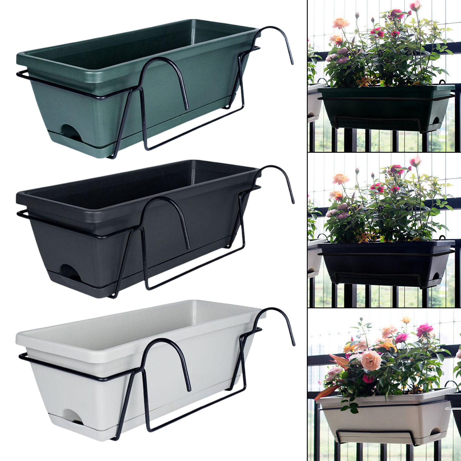 Pagar balkon pot tanaman denga - Hanging Planter Basket ulasan dan harga